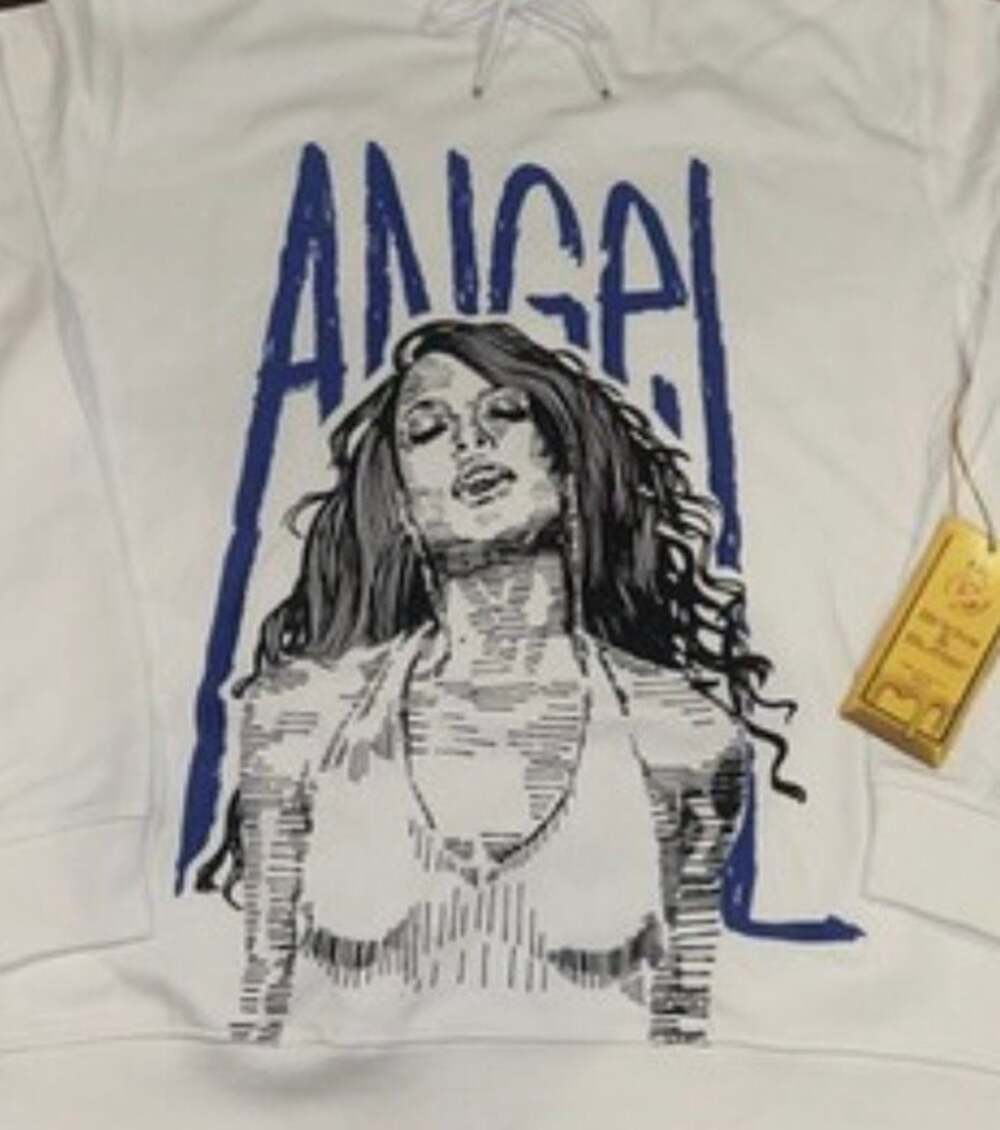 Bricks & Butter Angels Graphic Hoodie White Size XL
